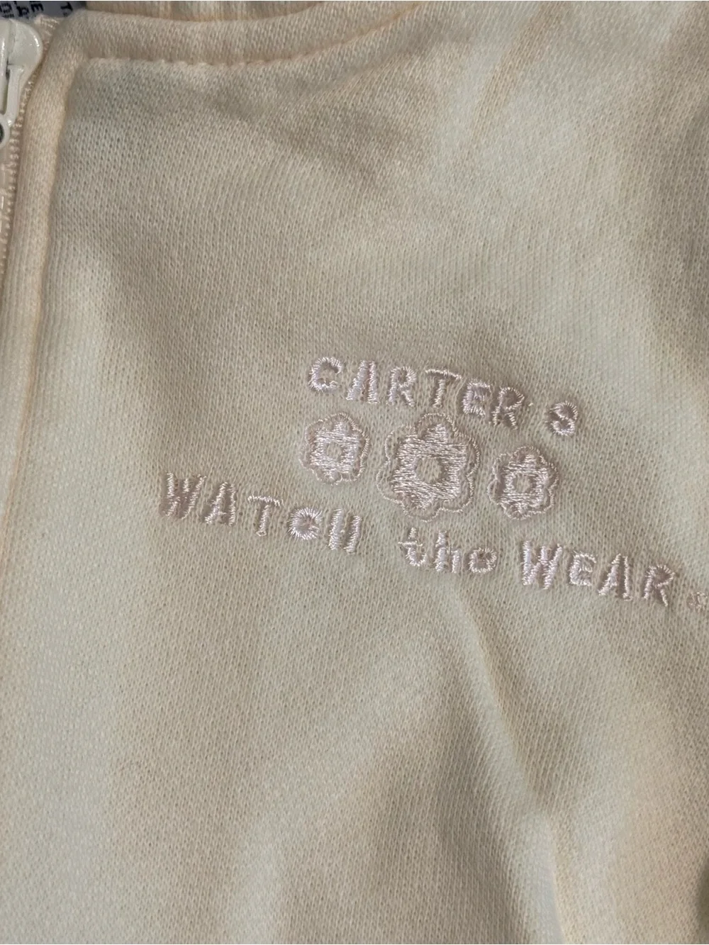 Baby girl vintage Carter’s watch the wear zip up hoodie